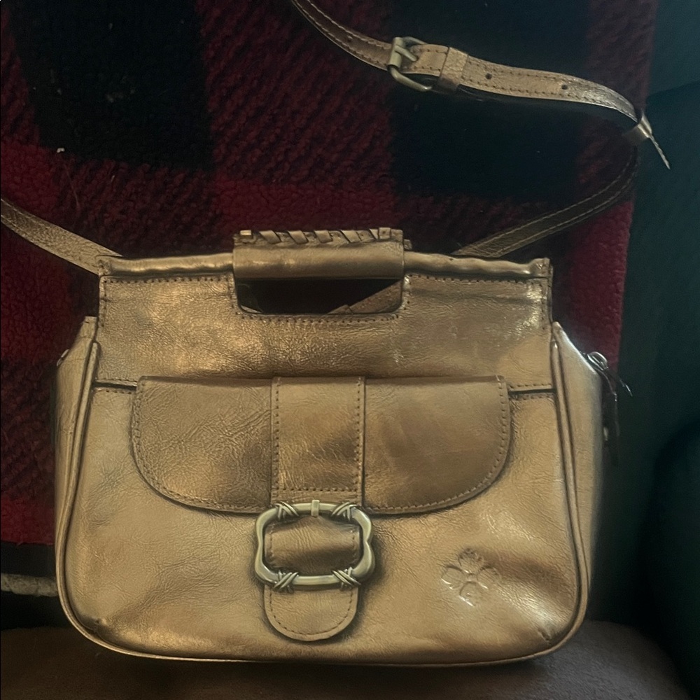 Patricia Nash Ovoddo satchel in antique bronze